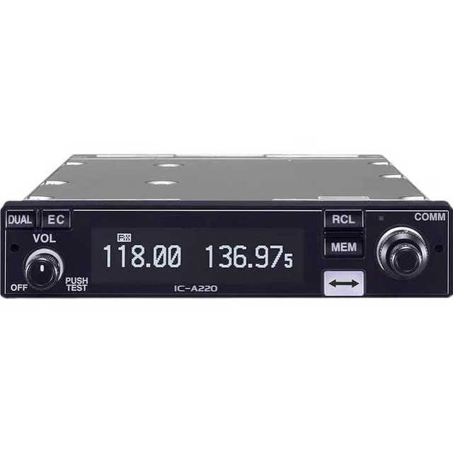 IC-A220E VHF Mobile Radio Communication 118.000-136.992MHz Air Band AM FM Vehicle Mounted Transceiver Aviation Radio for ICOM