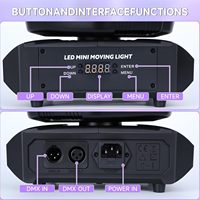 Luz LED de cabeza móvil con efecto estroboscópico de haz de bola mágica láser de 6 brazos y 120W, control remoto DMX512, ideal para fiestas y discotecas, directo de fábrica.