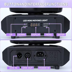Luz LED de cabeza móvil con <span class=keywords><strong>efecto</strong></span> estroboscópico de haz de bola mágica láser de 6 brazos y 120W, control remoto DMX512, ideal para fiestas y discotecas, directo de fábrica. - Product Image 6