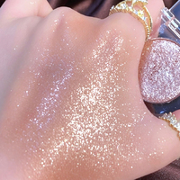 Surligneur à paillettes pour le visage, maquillage, brillant, brillant, lumineux, cosmétiques pour le visage, marque privée, diamant, Palette de contours