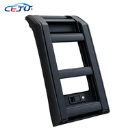 Kits de carrosserie de voiture en acier aluminium noir fenêtre latérale arrière échelle de support de tente de toit pliante pour Wuling Baojun Yep E260S 2023-2025