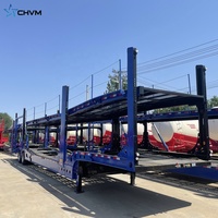 Remorques de transport de véhicules à deux étages, remorques de transport de voitures, remorques porte-voitures