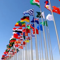 Drapeau suédois personnalisé de haute qualité 3*5 pieds en polyester écologique, impression numérique suspendue, livraison rapide, vente en gros, bannière Suède