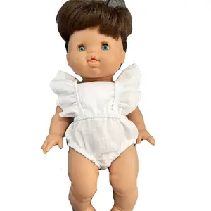 Bebek sarmaşık krep kısa set tulum bebek örme pamuk bebek seti giysi