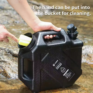 Seau de camping extérieur en PE de 10 litres avec robinet pour les voyages en voiture et le stockage d'eau domestique, seau d'eau potable pure - Product Image 2