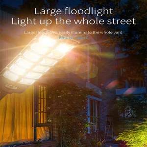 Hochwertige 1000W IP65 Solar-LED-Straßenleuchte mit Panel All-in-One 120° Abstrahlwinkel 2 Jahre Garantie Aluminium Dimmbar - Product Image 3