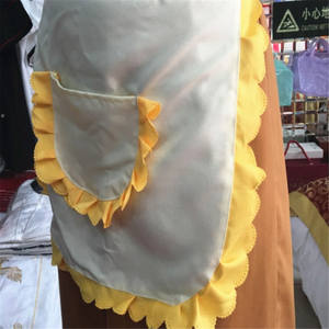 Delantal <span class=keywords><strong>Vintage</strong></span> de media cintura para mujer, con bolsillo, 52cm x 39cm - Product Image 4