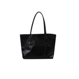 Sac fourre-tout imperméable en cuir PU pour femme avec fermeture éclair de couleur unie, design portable pour l'hiver/le printemps - Product Image 2