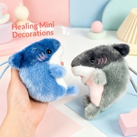 Nouveau Porte-clés Peluche Requin Créatif Culturel, Petit Cadeau, Pendentif pour Sac à Dos, Souvenir de Fête, Sensation Haut de Gamme, en Polyester, pour Enfants de 5 à 7 Ans