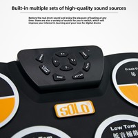 Fabricant de batterie électronique portable en silicone roulée à la main Roll-up Electronic Drum Pad Children Beginners Practice