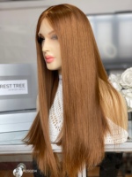 Perruque en cheveux humains casher SHY Remy BB8, cuticules alignées, super légèrement dégradée, pointes pleines, petits nœuds, pour femmes blanches