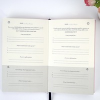 2026 nouveau Design tissu 5 Minutes journaux journal personnalisé couleur vert rose tissu lin tissu cahiers Gratitude Journal A5 taille