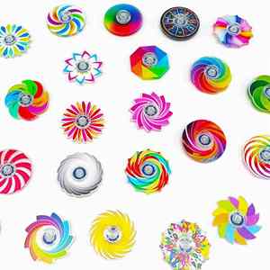 สปินเนอร์ซิลิโคนพลาสติกคุณภาพสูงสำหรับเด็ก แบบเงียบ หลายฟังก์ชั่น ช่วยลดความวิตกกังวล 3 มิติ ใช้ในบ้าน ช่วยให้มีสมาธิ น้ำหนักเบา กระตุ้นประสาทสัมผัส - Product Image 3