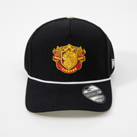 Casquette de baseball en coton premium avec bordure contrastante en corde, broderie d'équipe sportive, pour startups de mode streetwear