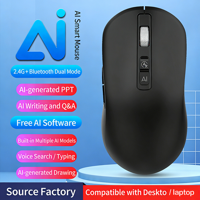 Wholesale Ai Intelligent Voice Control 2.4G Wireless Mouse Support Multi-Languagetyping for Gaming