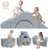 Canapé modulaire polyvalent pour enfants, convertible, en mousse compressée, pour l'interaction parent-enfant et les jeux créatifs