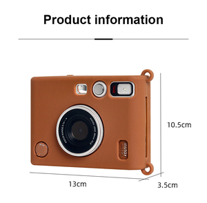 Fuji Mini <span class=keywords><strong>EVO</strong></span> Étui en silicone motif cuir <span class=keywords><strong>Instax</strong></span> <span class=keywords><strong>EVO</strong></span> Shield Housse de protection en plastique pour appareil photo numérique Sacs vidéo Produit - Product Image 6