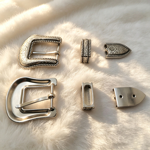 Nuevo Juego de Hebillas de Moda de 32 mm con Tornillo, Estilo Vintage Western, Juego de 3 Hebillas para Cinturón de Cuero - Product Image 6