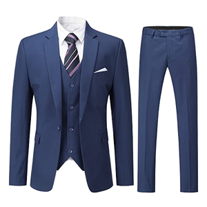 Trajes de Negocios para Hombre, Cuello en V, Cierre de un Botón, Lentejuelas Doradas Brillantes, Tela de Poliéster TR de 360g, Tejido Xihui Xy011 - Product Image 1