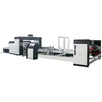 Machine entièrement automatique à grande vitesse de colle et de couture de dossier pour la boîte de carton/carton pliant la machine de couture de collage