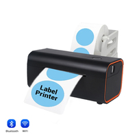 Imprimante thermique de bureau 4X6 152 mm/s Autocollant d'étiquette d'expédition 110mm 203DPI Machine avec autocollant transparent Produits en stock