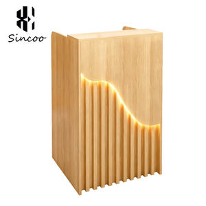 Manufacturer Modern Special Design Hair Saloon Small Front Counter Luxury Nail Salon Reception Desk - Product Image 6