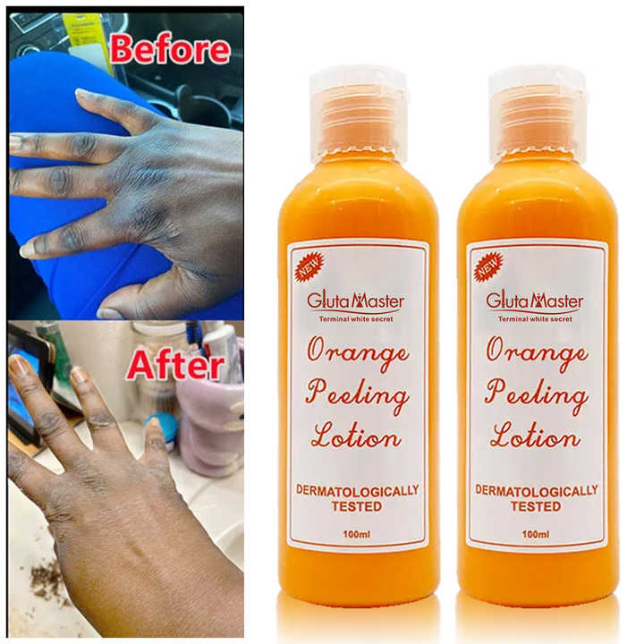 diamond orange peel & l glutathione lotion Peeling Body Knees Hands Knuckles Skin Whitening Remove Dead Skin Exfoliating Dark Spots Extra Peeling Oil Mixed Peptide Storage Storage Brain style:7D