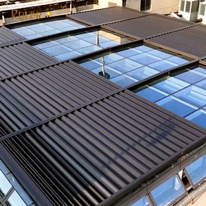 Techo Retráctil <span class=keywords><strong>para</strong></span> Terraza Exterior, Techo Corredizo y Plegable de Aluminio Impermeable - Product Image 1