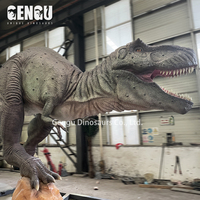 Modèle de dinosaure T-rex géant 3D pour parc à thème, simulation de dinosaure animatronique de haute qualité à vendre