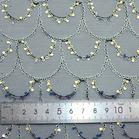 Tissu en maille brodé de sequins sirène de haute qualité, motif écailles de poisson, tulle pour robes de mariée et robes de soirée élégantes pour femmes, vente en gros