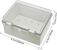 Boîtier Électrique Étanche en Plastique ABS pour Extérieur et Intérieur, Boîte de Jonction Étanche IP67 pour Électronique et Instruments, Prise en Charge OEM