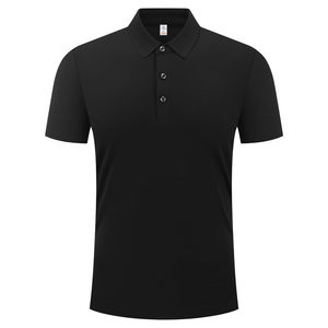 เสื้อโปโลแขนสั้นสีพื้นโพลีเอสเตอร์สำหรับทุกเพศสวมใส่ในฤดูร้อนใช้ได้ทุกวัน - Product Image 3