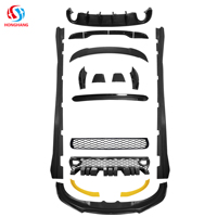 Difusor de coche Honghang para Dodge Charger 2015-2023, difusor trasero de escape cuádruple para Dodge Charger, labio trasero, Material ABS, negro mate