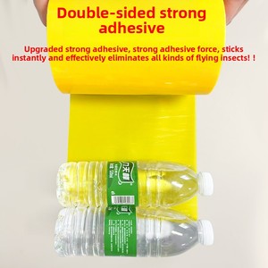 เทปกาวสองหน้าสีเหลืองน้ำเงินดำสำหรับดักจับแมลง แมลงวัน แมลงสามง่าม อุปกรณ์ดักจับแมลงอเนกประสงค์สำหรับทำสวน - Product Image 3