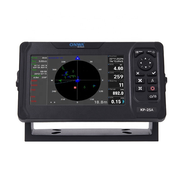New KP-25A 5 Inch LCD Marine Electronics Navigation Saltwater Fishing Gps Chart Plotter with AIS Class B+ Transponder