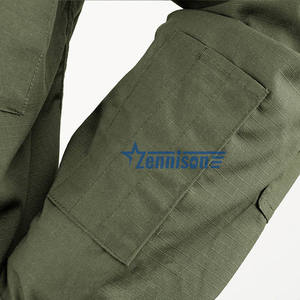 Produk Baru terlaris pakaian kamuflase Rip-Stop seragam ACU hijau zaitun - Product Image 4