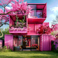 Cabine Conteneur Préfabriquée Commerciale Résistante aux Intempéries et Respirante, Maison Modulaire Mobile Écologique, Villa Moderne, Bureau, Immeuble de Bureaux