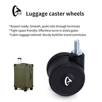 Logo personnalisé couleur ultra-silencieux 2'' 2,5 pouces 360 °   Roues pour valises, accessoires de chariot, roulettes de bagages