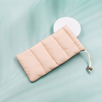 Prêt Stock jaune doux cordon lunettes coque de téléphone motif imprimé élégant lunettes de soleil pochette plumes étuis durables sacs