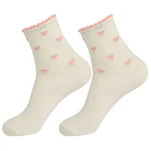 Women's Custom Happy Socks Crew With Fun Design Socks Spring Dress Socks OEM