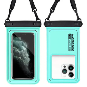 กระเป๋ากันน้ำแบบมีตะขอเกี่ยวสองชั้นสำหรับโทรศัพท์มือถือกระเป๋ากันน้ำแบบลอยได้สำหรับว่ายน้ำกลางแจ้งลอยน้ำดำน้ำแบบสัมผัส - Product Image 3
