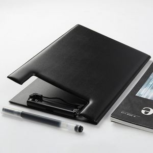 <b>A5</b> Foldable Clipboards PU Leather Two-Fold Plate Padfolio Writing Board Waterproof Business File <b>Folder</b> For Office Information - Product Image 2