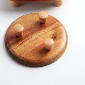 Acacia Wood <b>Tray</b> Irregular Shape Handmade Serving <b>Tray</b> For Food And <b>Tea</b> Home Use - Product Image 2