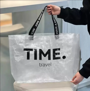 Sac fourre-tout écologique personnalisé sac à provisions en nylon réutilisable avec logo laminé PP tissé couleur personnalisée - Product Image 4