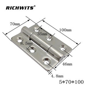 Charnières en acier inoxydable 304 robustes pour porte en bois, charnières industrielles épaissies pour caravanes, fourgonnettes, yachts, véhicules marins - Product Image 3