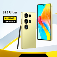 Smartphone Económico S25 Ultra Mini 5G, Deca Core, LTE HD, 6GB+128GB, 5.0'', Larga Duración de Batería, Desbloqueado, Doble SIM, Triple Cámara, Resistente, IMEI