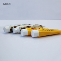 Échantillon gratuit Nouveau design 30ml 50ml Vente en gros Tube de dentifrice en aluminium vide à presser emballage en plastique