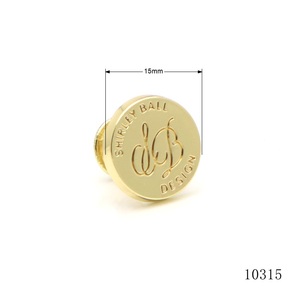 Rivets de sac en alliage de zinc de 8 mm, 10 pièces, clous métalliques personnalisables avec logo pour sacs à main ou décorations - Product Image 4