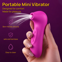 Mini vibromasseur pour femmes, 10 modes de succion, stimulateur clitoridien portable et discret, étanche, recharge USB, jouets sexuels