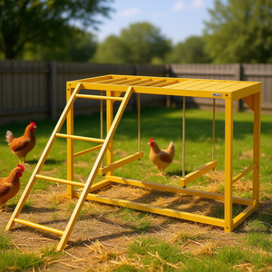 Accesorio para gallinero RooHut con columpio y escalera para el cuidado y el juego de aves de corral, jaulas para animales - Product Image 2